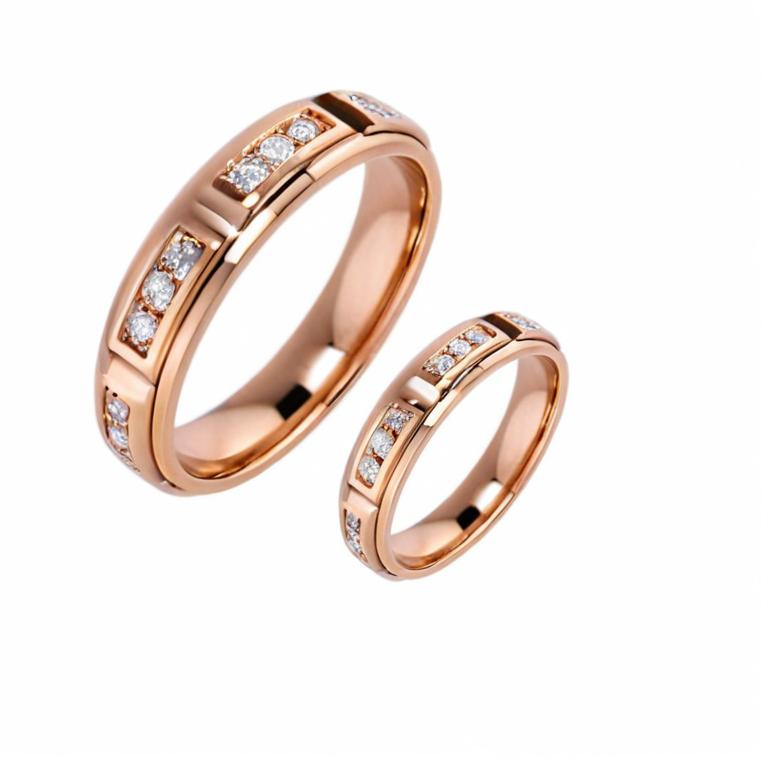 Verigheta dama din aur roze 14K