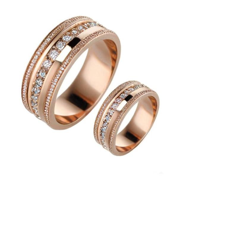 Verigheta dama din aur roze 14K