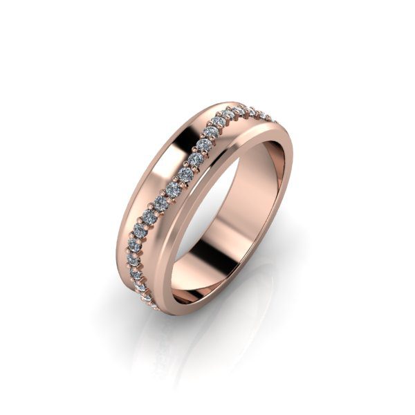 Verigheta dama din aur roze