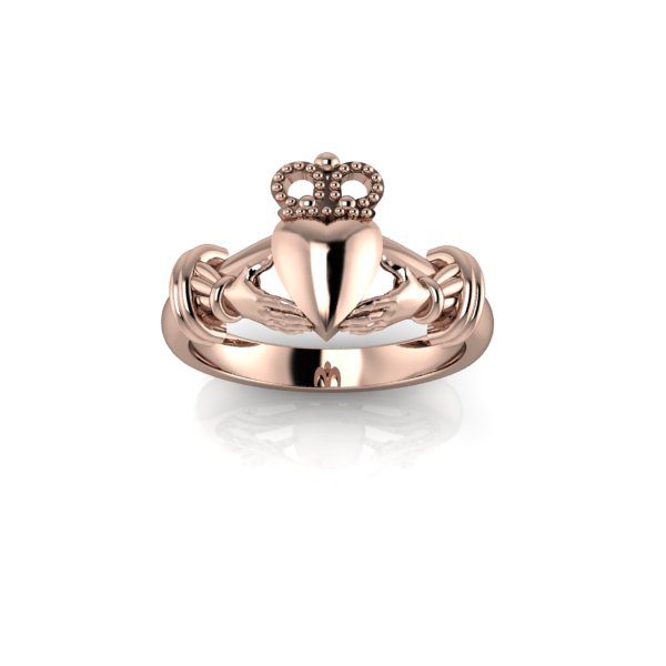 Inel de dama din aur roze 14K