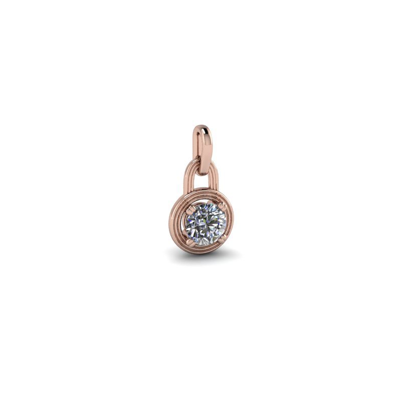 Pandativ din aur roze de 14K