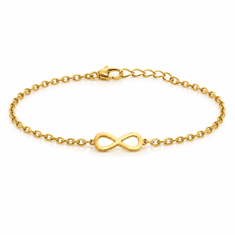 Brățară lanț infinit din aur 14K