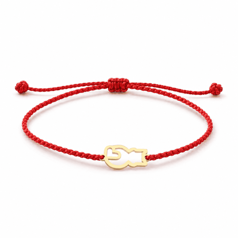 Brățara Pisică și Inimă din Aur 14K