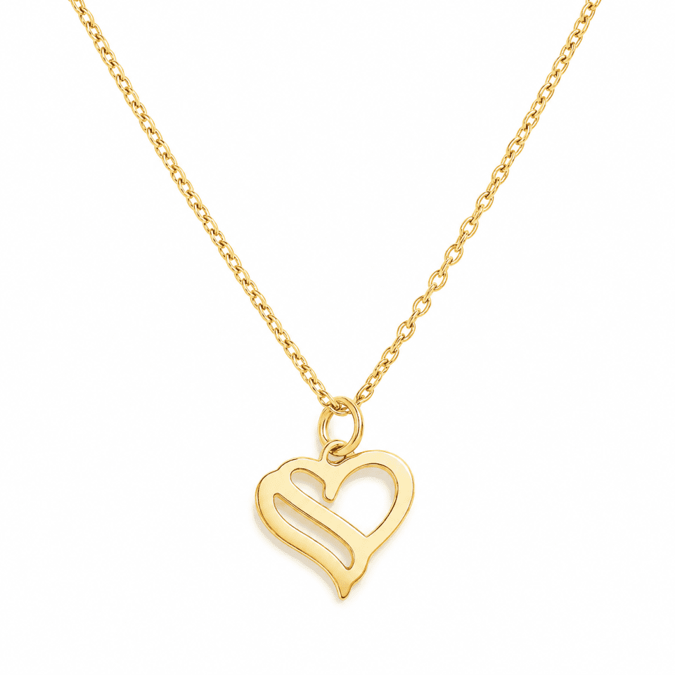 Pandantiv inimă din aur 14K