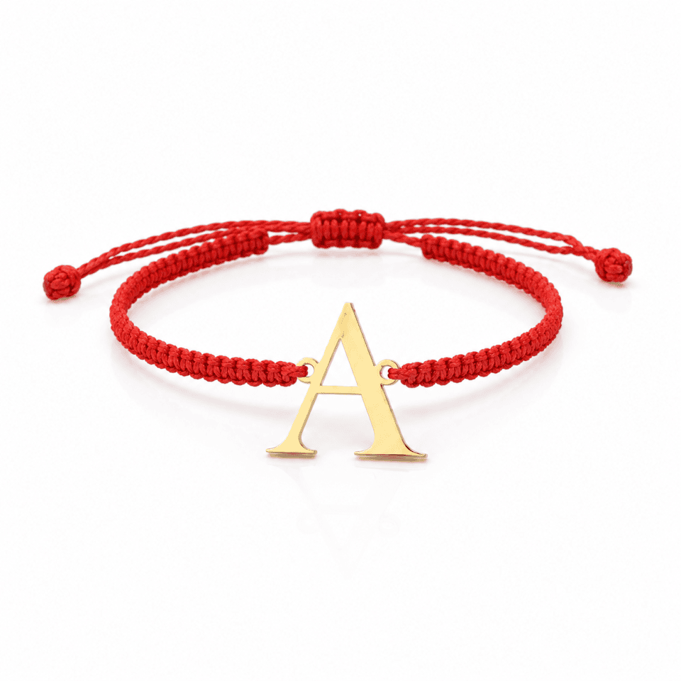 Brățară Litera "A" Aur galben 14K