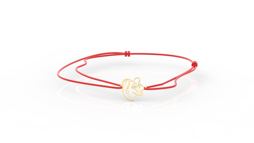 Brățara "Mamă și Copil" din Aur 14K
