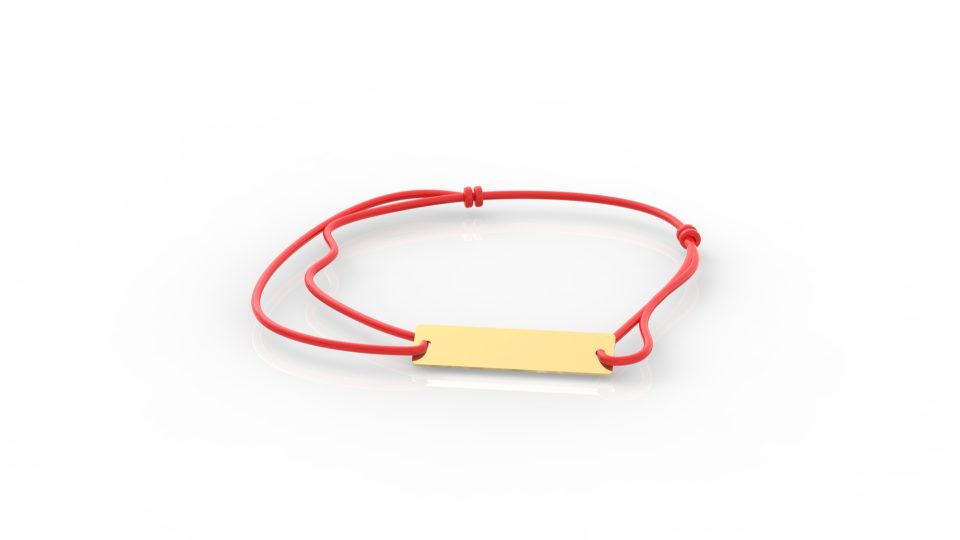 Brățara cu Plăcuță din Aur 14K "Personalizabila"