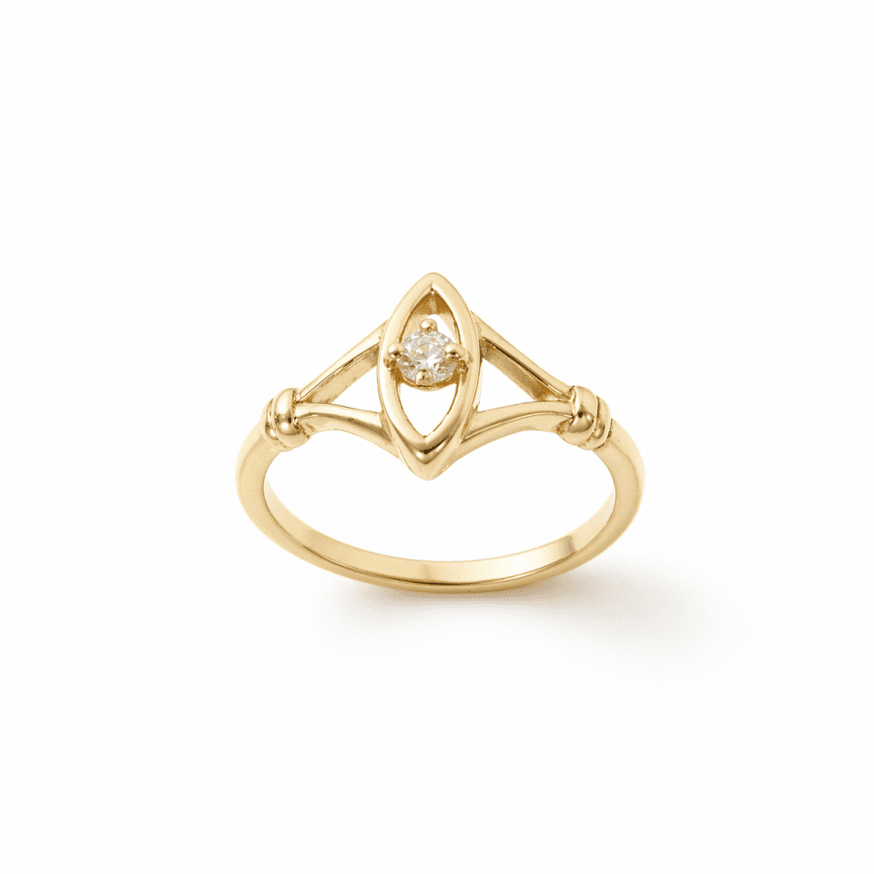 Inel din aur 14K model delicat Serenité