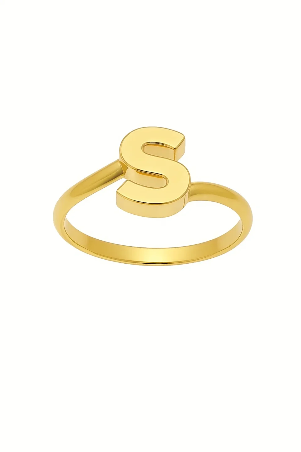 Inel din Aur 14K cu Inițiala S
