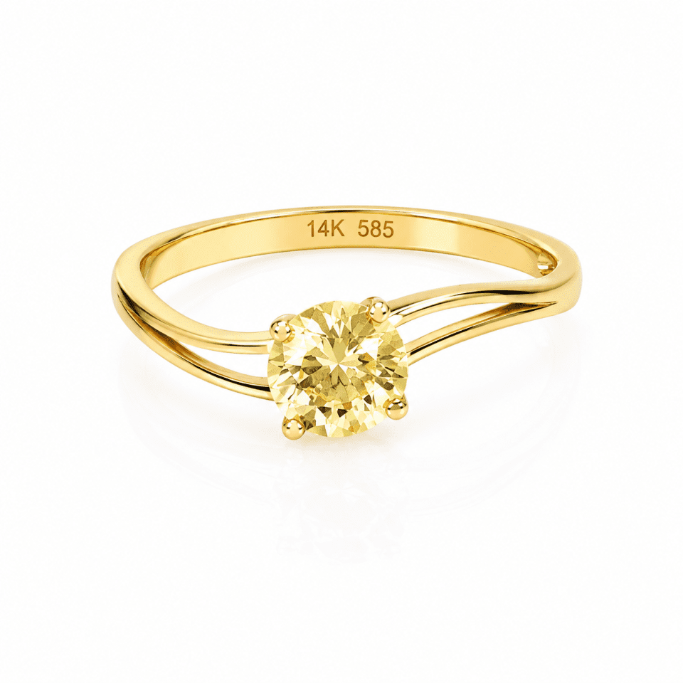 Inel aur 14K cu scapolit natural 0.70 ct